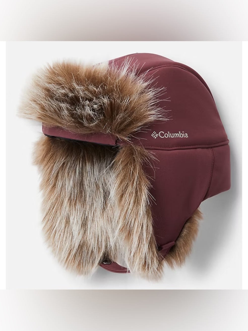 Columbia Unisex Maroon  Hiking Trapper Snow Hat, S-M